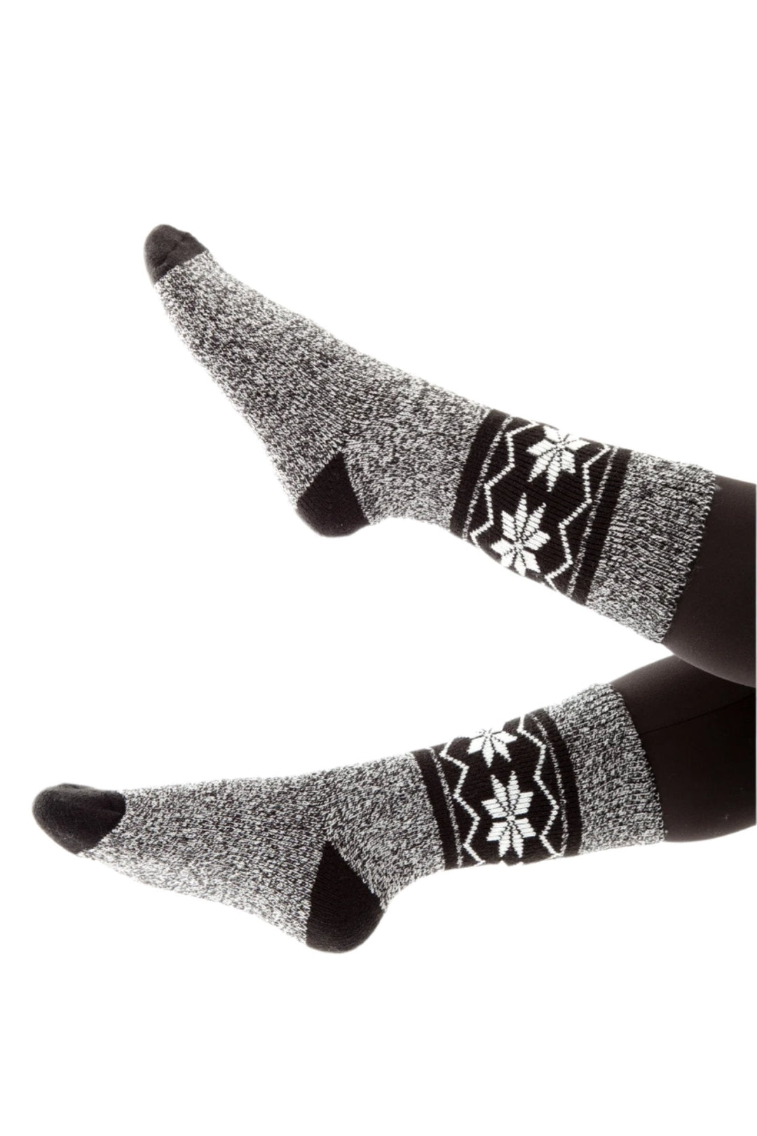 Black & Grey Marbled - Thermal Socks