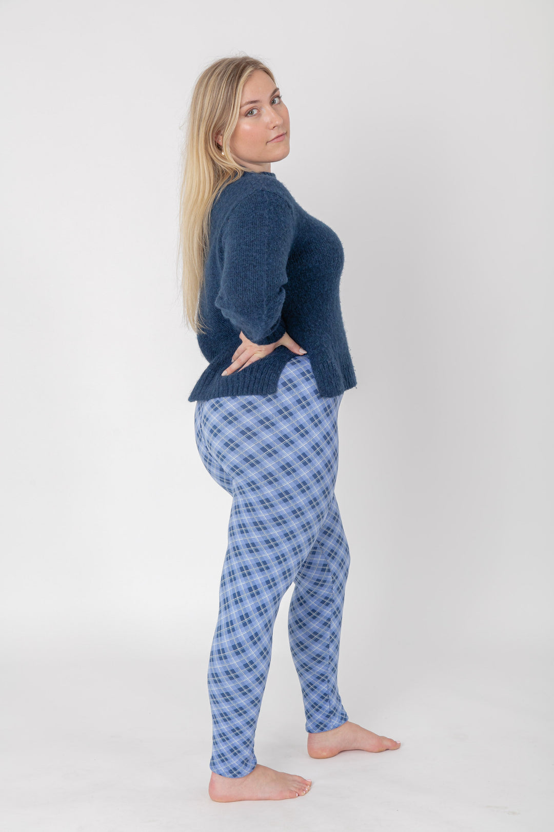 Blue Checker - Cozy Lined