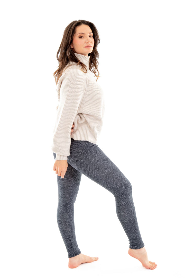 Blue Lines - Cozy Lined Leggings