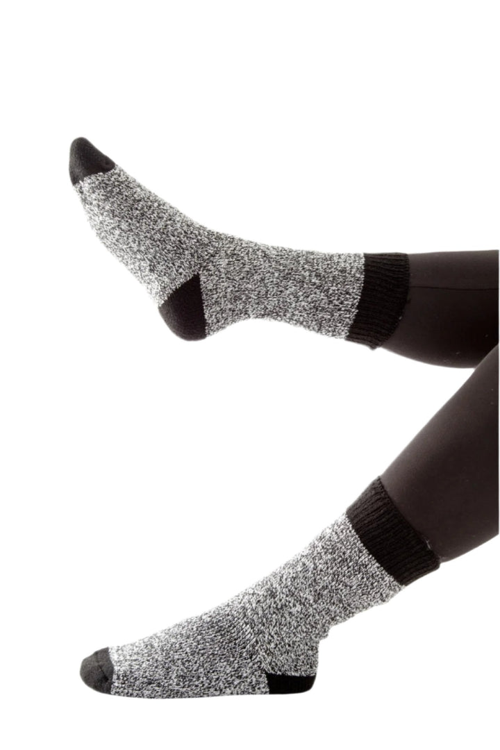 Black & Grey Marbled - Thermal Socks