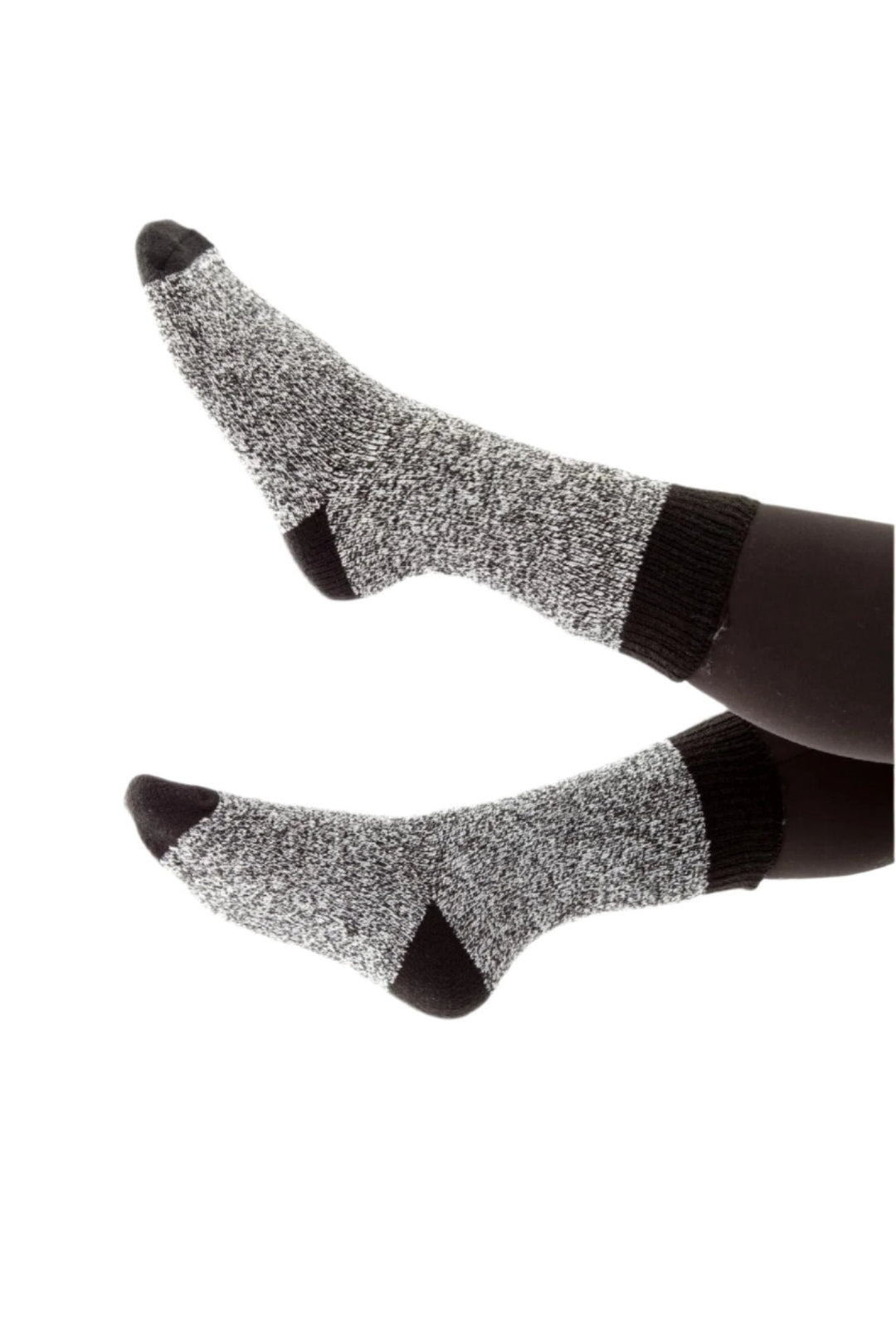 Black & Grey Marbled - Thermal Socks