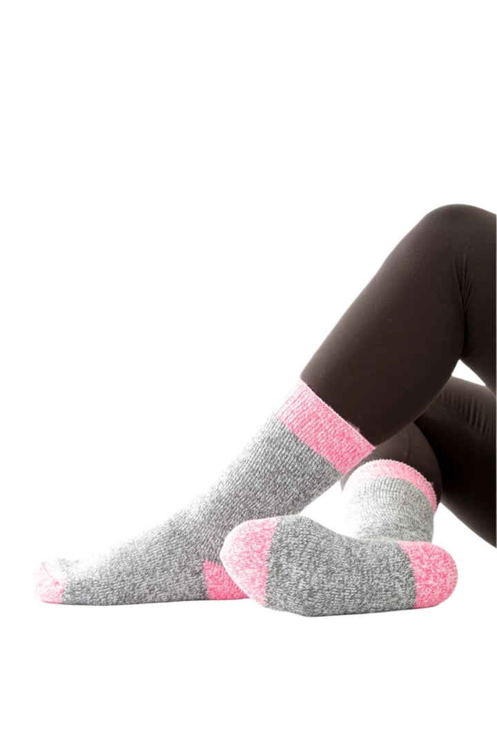 Grey & Pink Marbled - Thermal Socks