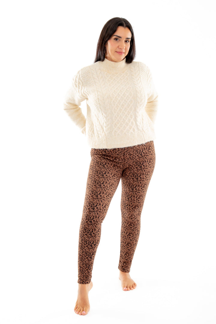 Brown Cheetah - Cozy Lined