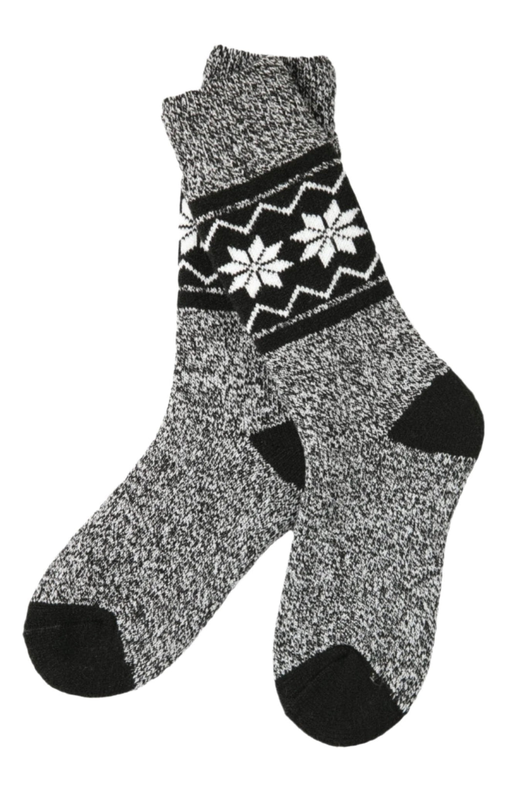 Black & Grey Marbled - Thermal Socks