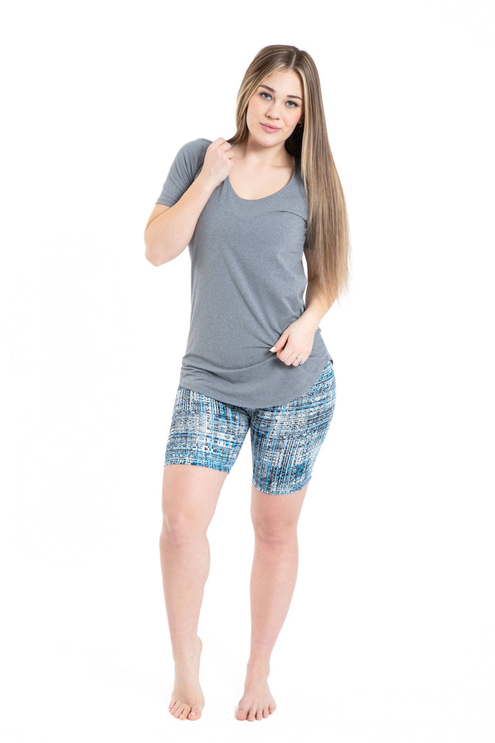 Blue Vintage Lines - Shorts