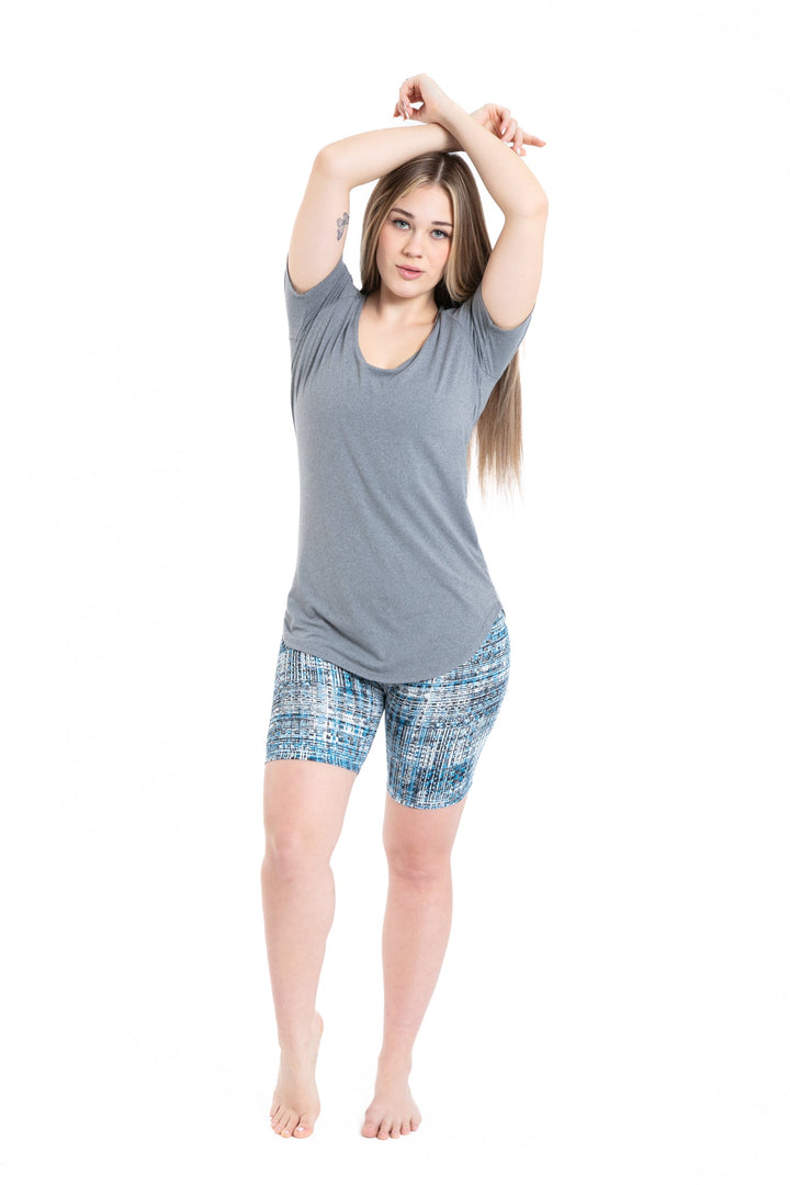 Blue Vintage Lines - Shorts