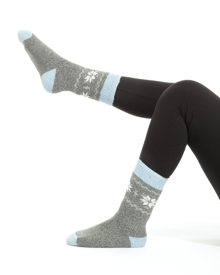 Grey & Blue - Thermal Socks