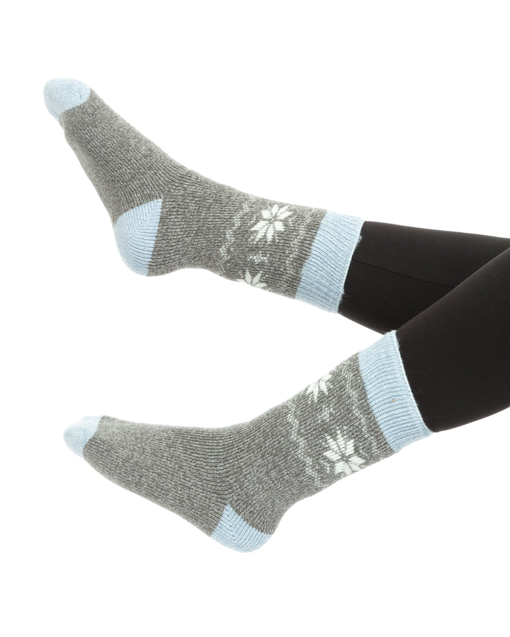 Grey & Blue - Thermal Socks
