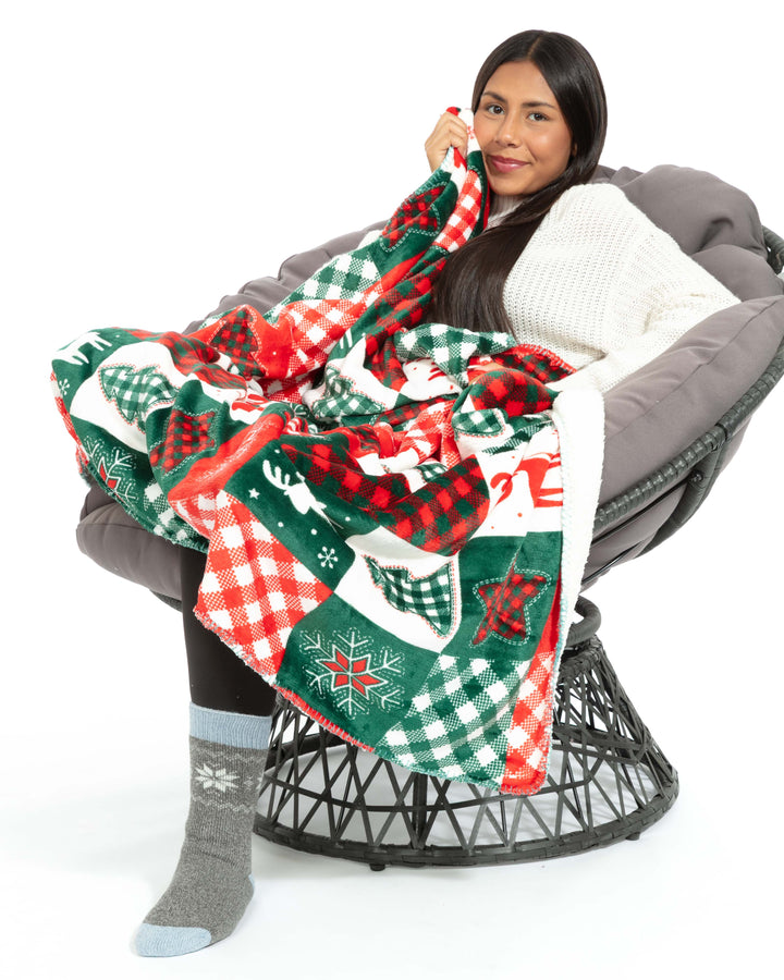 Wonderland Xmas - Sherpa Blanket