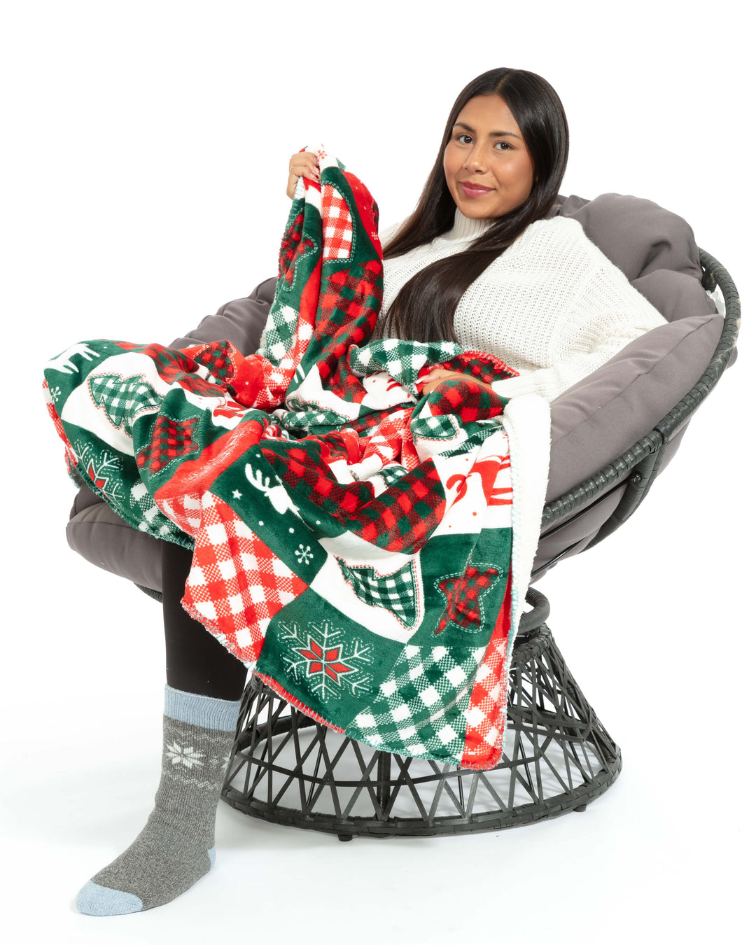 Wonderland Xmas - Sherpa Blanket