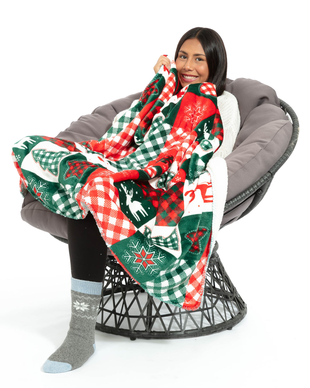 Wonderland Xmas - Sherpa Blanket