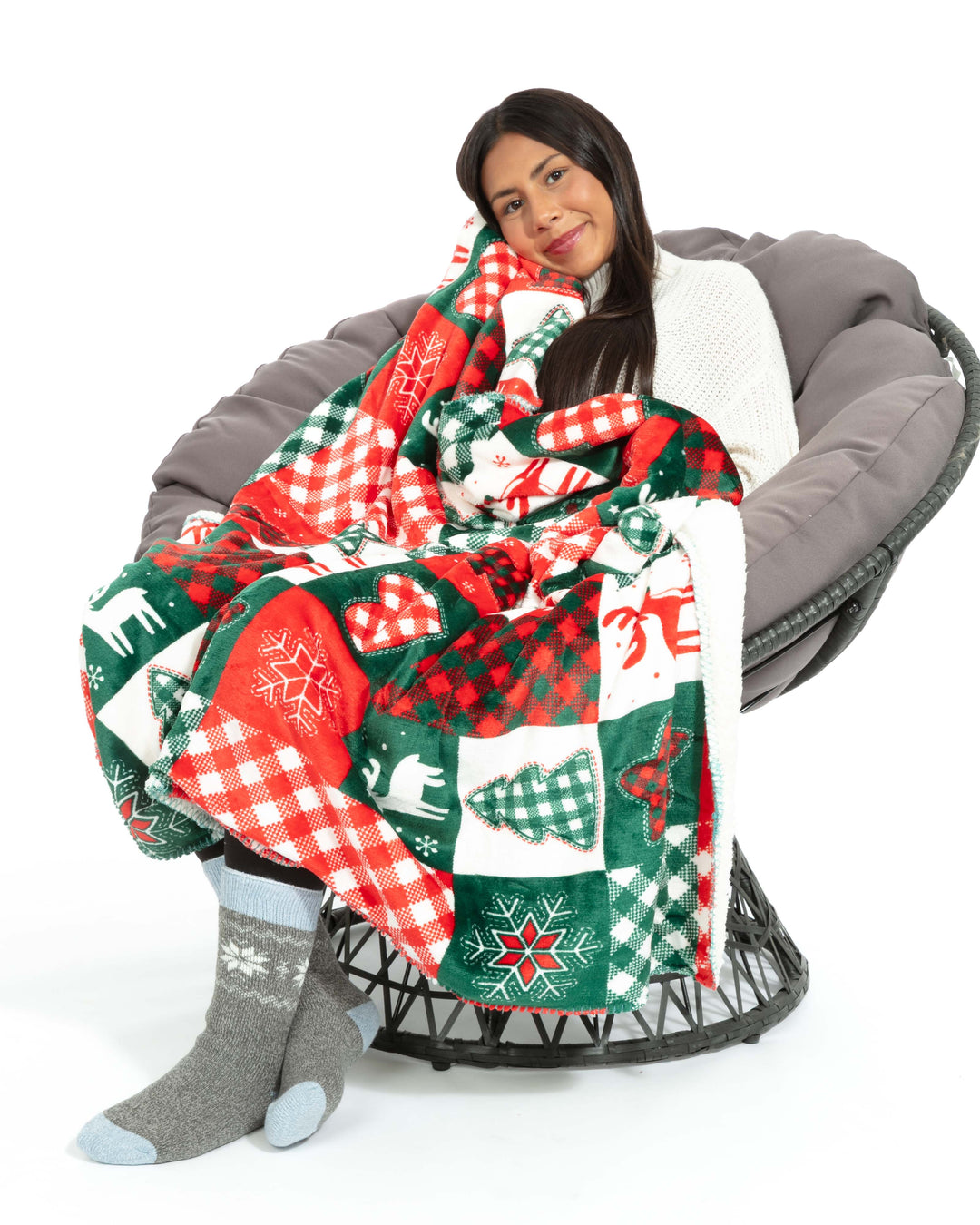 Wonderland Xmas - Sherpa Blanket