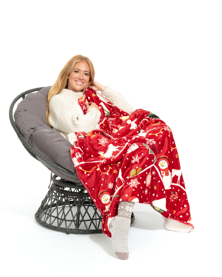 Merry Xmas - Sherpa Blanket