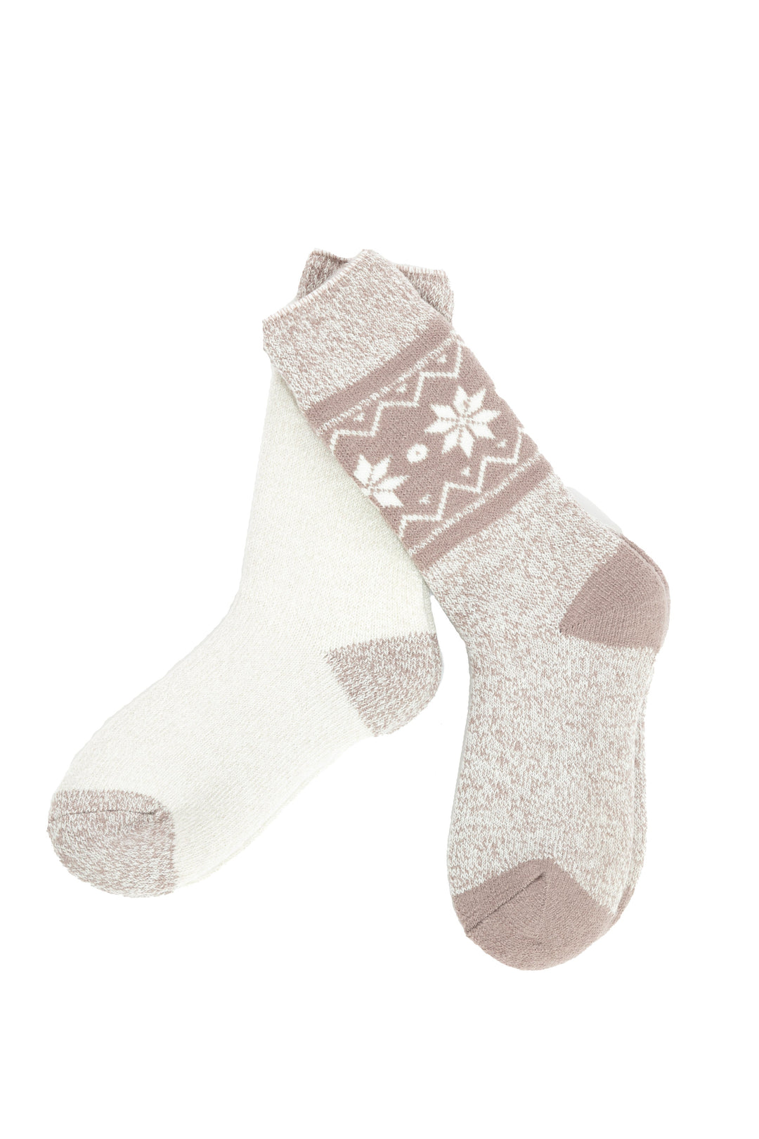 Walnut & Beige - Thermal Socks