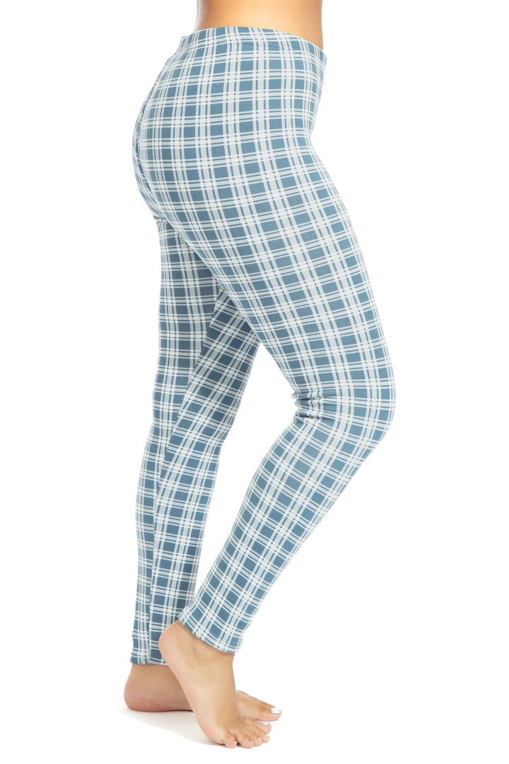 Bluish Tartan - Cozy Lined Leggings