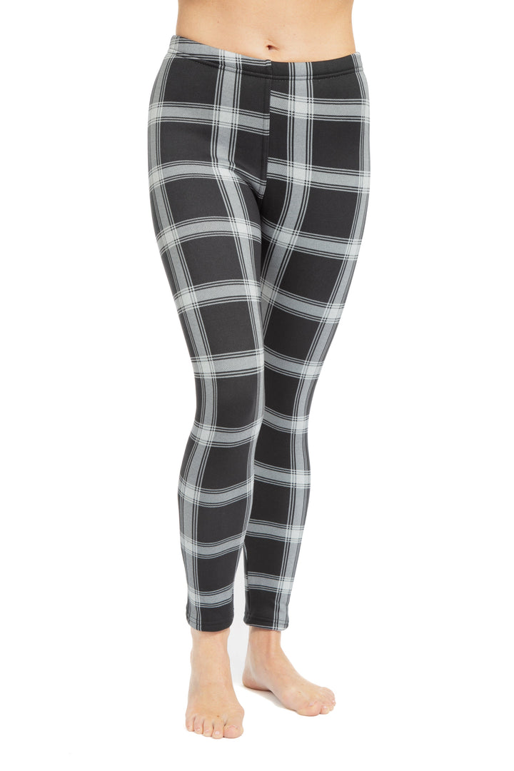 B&W Checkered - Cozy Lined Leggings
