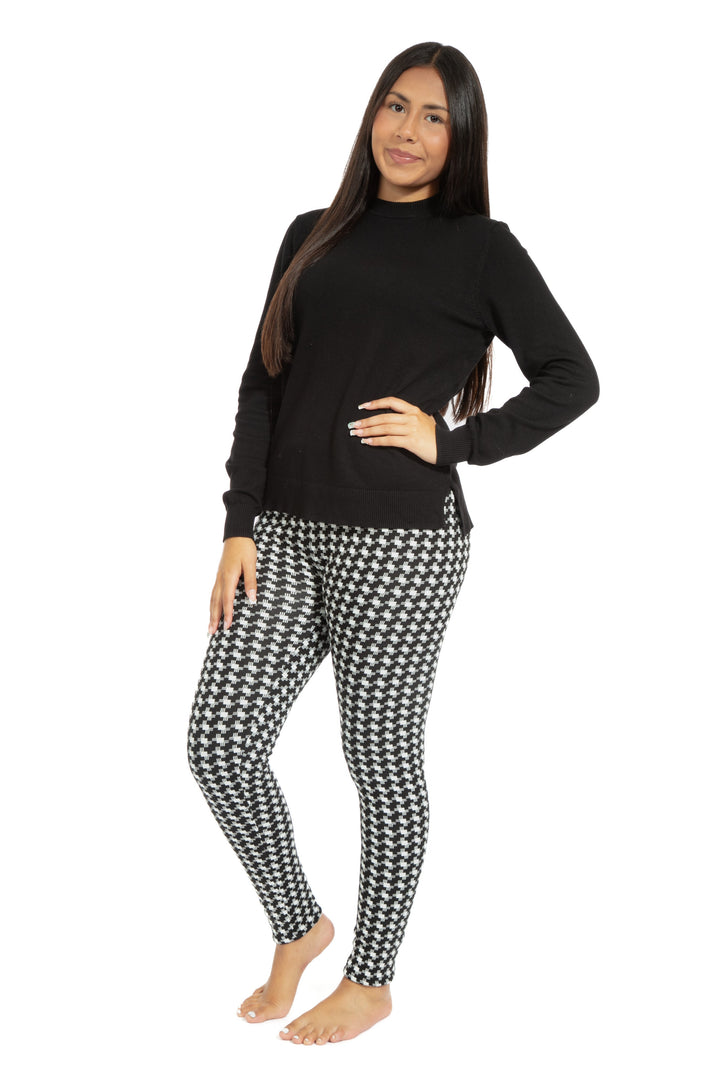 Black Xcross - Cozy Lined Leggings