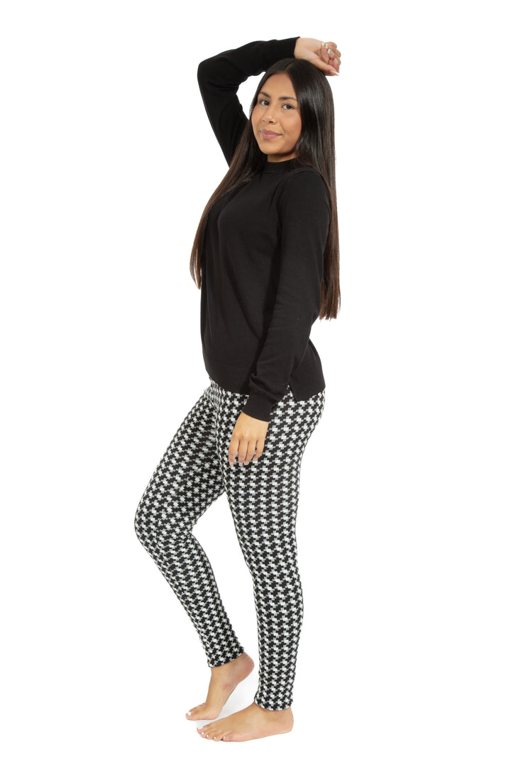 Black Xcross - Cozy Lined Leggings