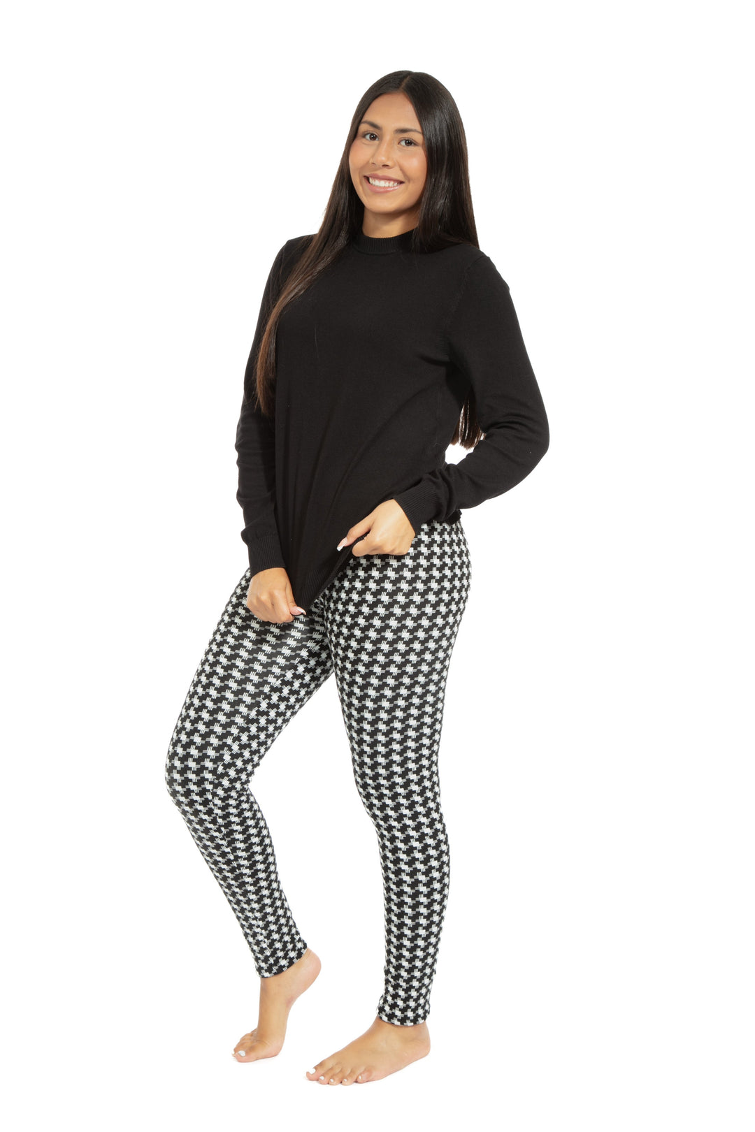 Black Xcross - Cozy Lined Leggings