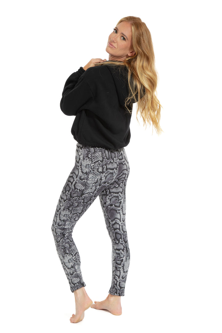 Gray Snake - Cozy Lined Leggings