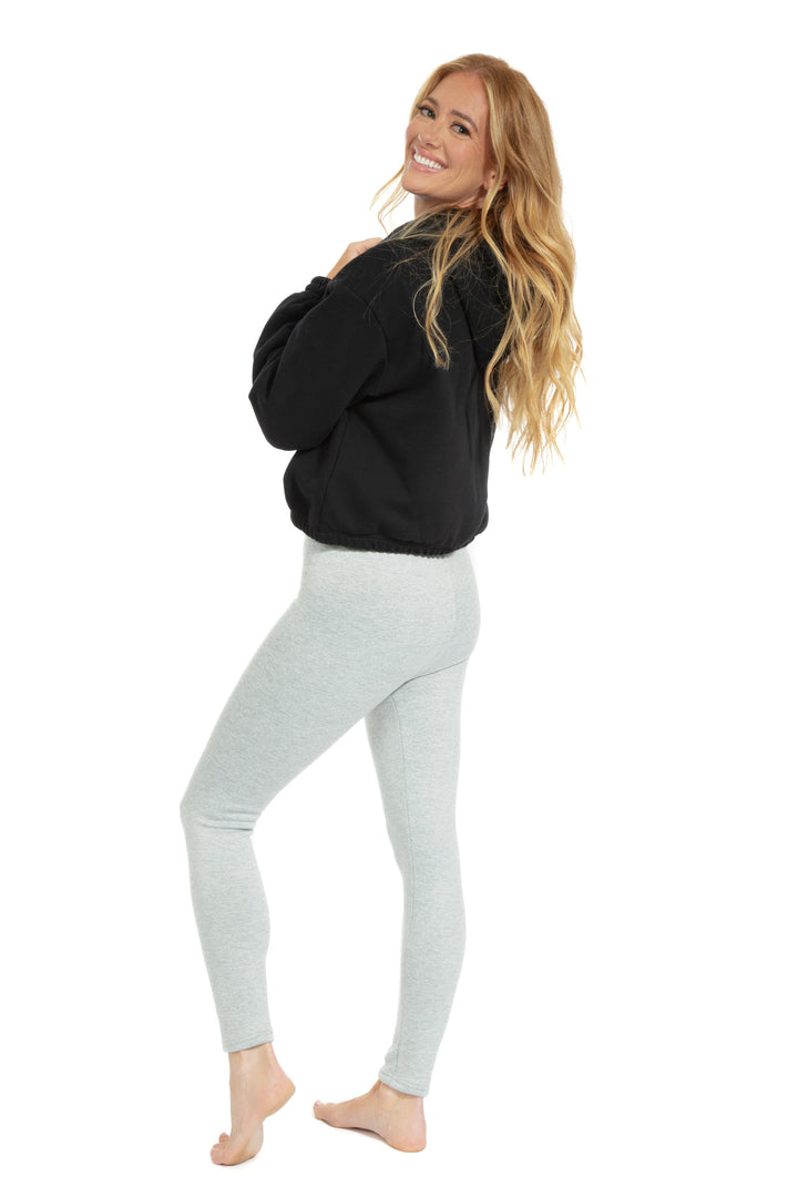 Blurred Grey - Cozy Lined Leggings