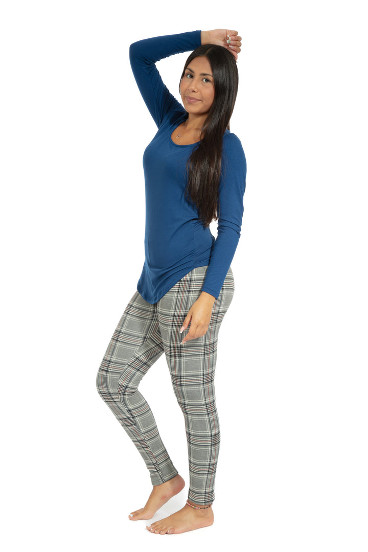 Glen Squares - Cozy Lined Leggings
