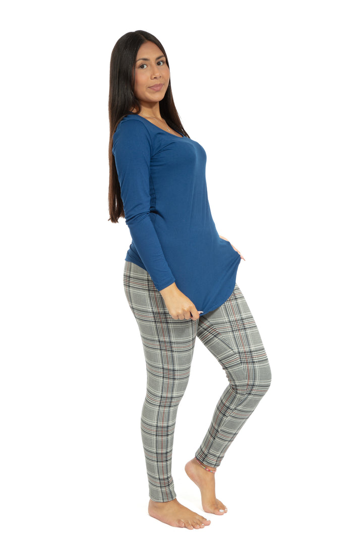 Glen Squares - Cozy Lined Leggings
