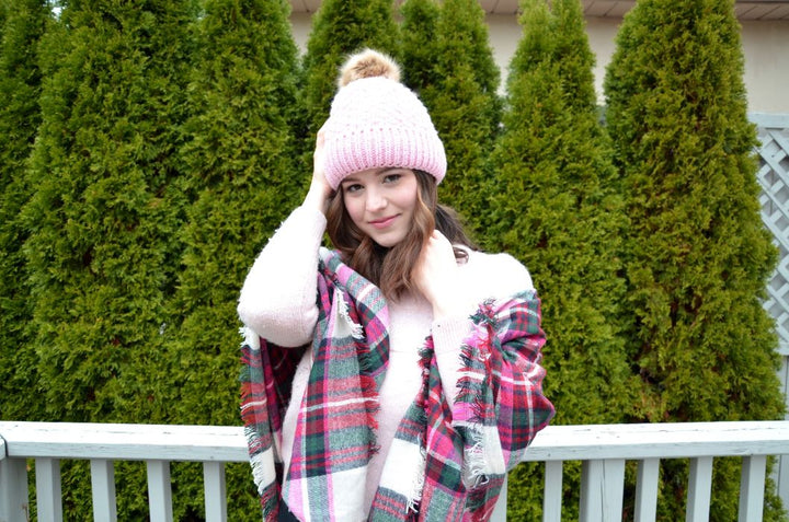 Pink - Cozy Lined Hat