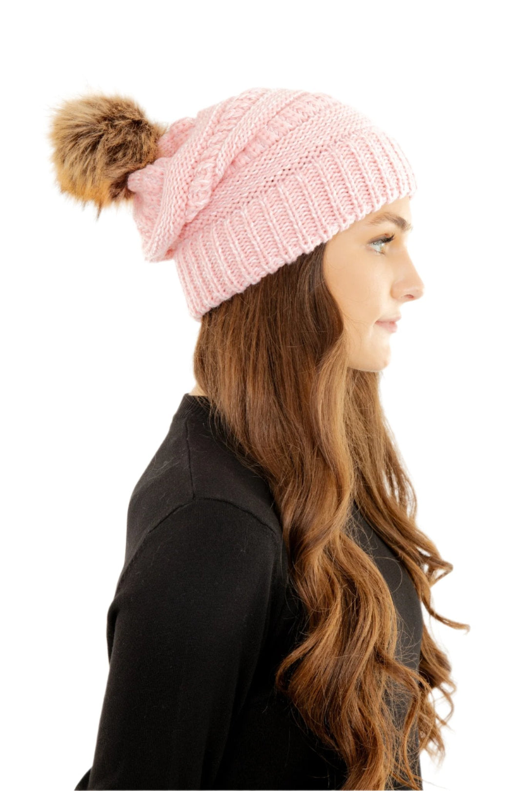 Pink - Cozy Slouchy Beanie