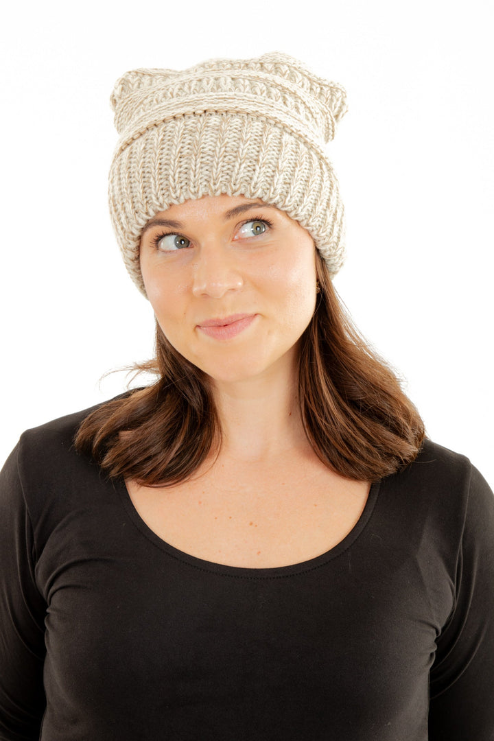 Beige - Cozy Slouchy Beanie