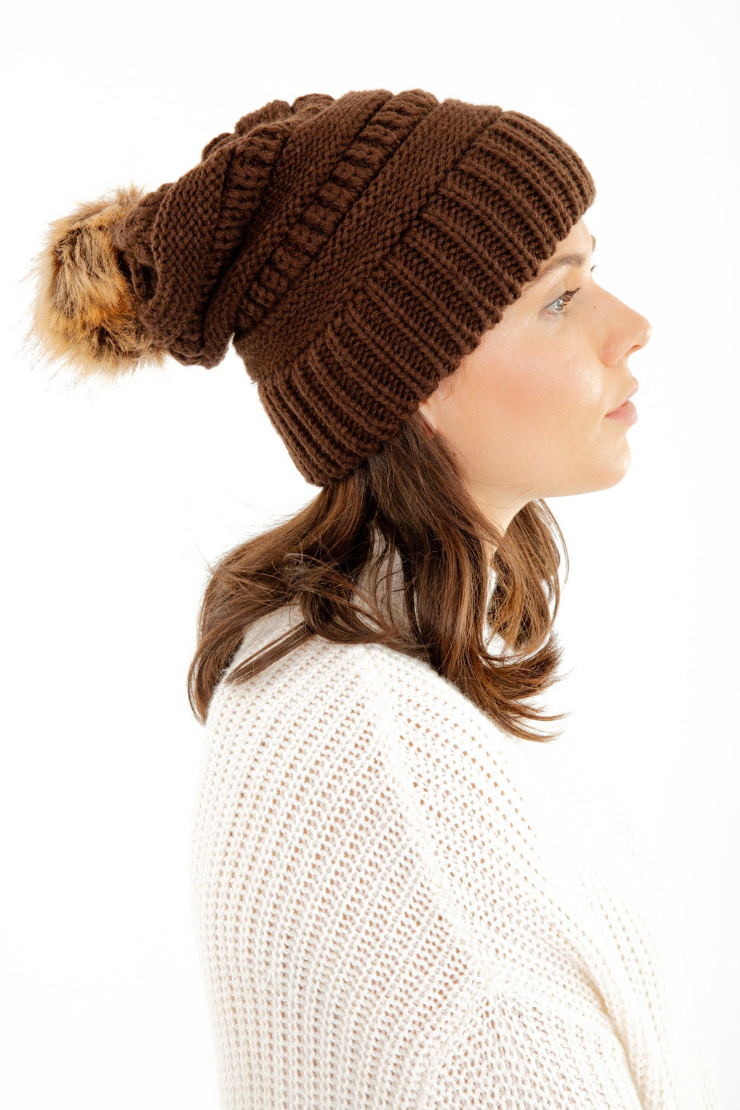 Brown - Cozy Slouchy Beanie