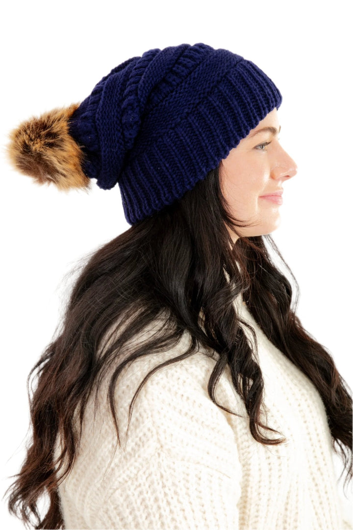 Blue - Cozy Slouchy Beanie