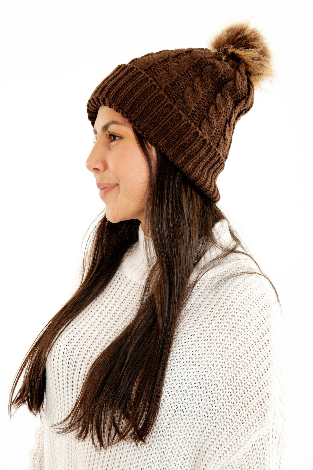 Brown - Cozy Lined Hat