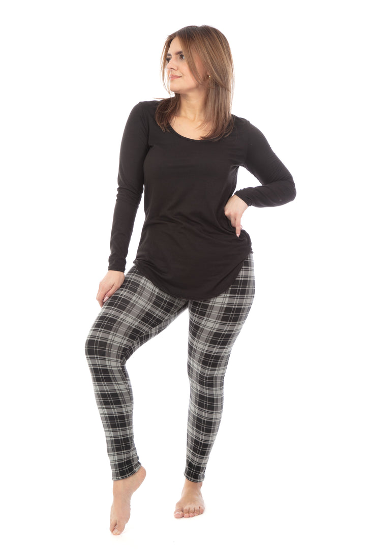 B&G Plaid - Cozy Lined Leggings