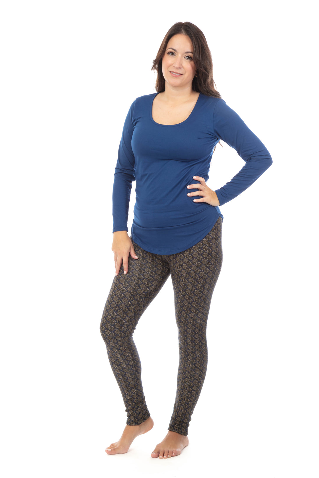 Brown Diamonds - Cozy Lined Leggings