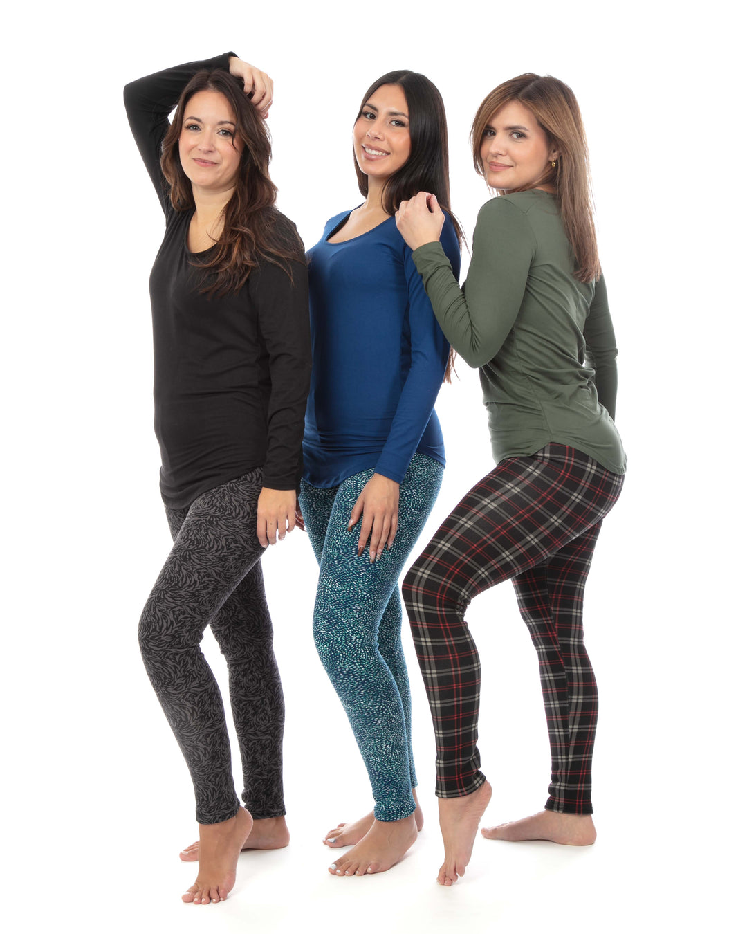 Scottish Red Lines - Cozy Lined Leggings