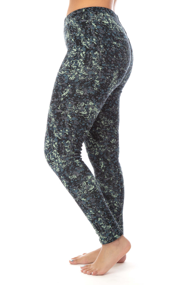 Green Shades - Cozy Lined Leggings