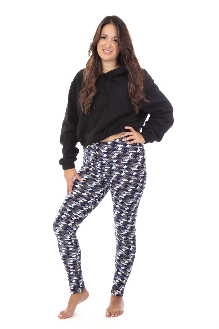 Colorful Geom - Cozy Lined Leggings