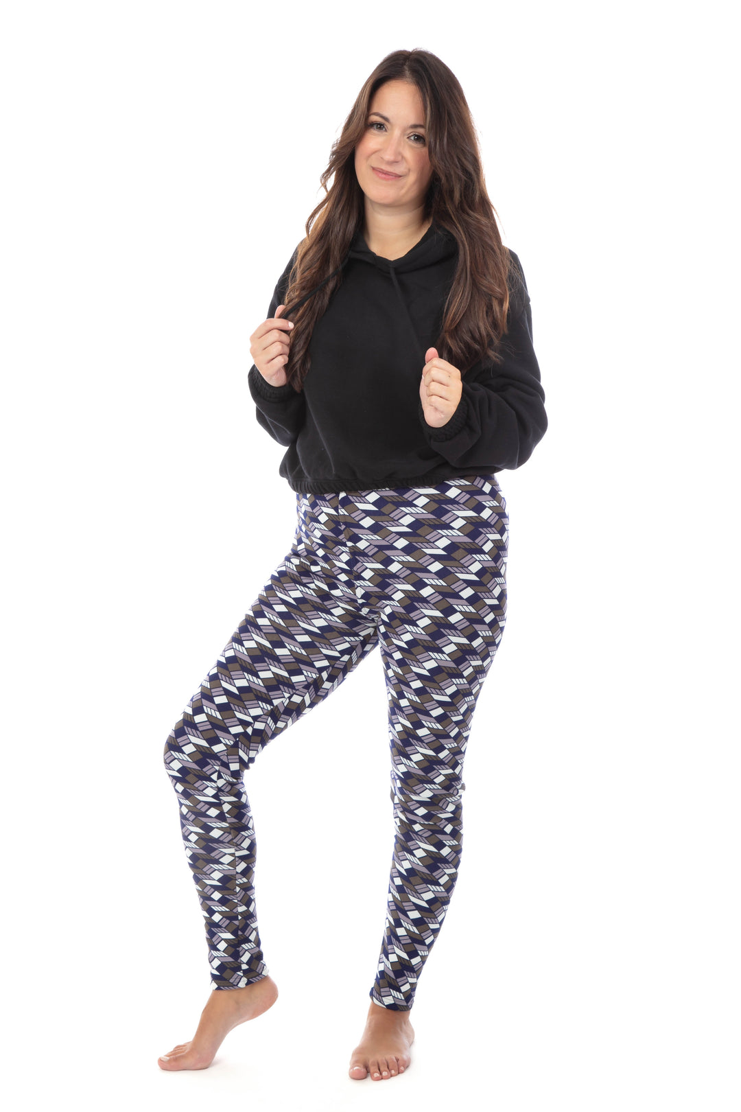Colorful Geom - Cozy Lined Leggings