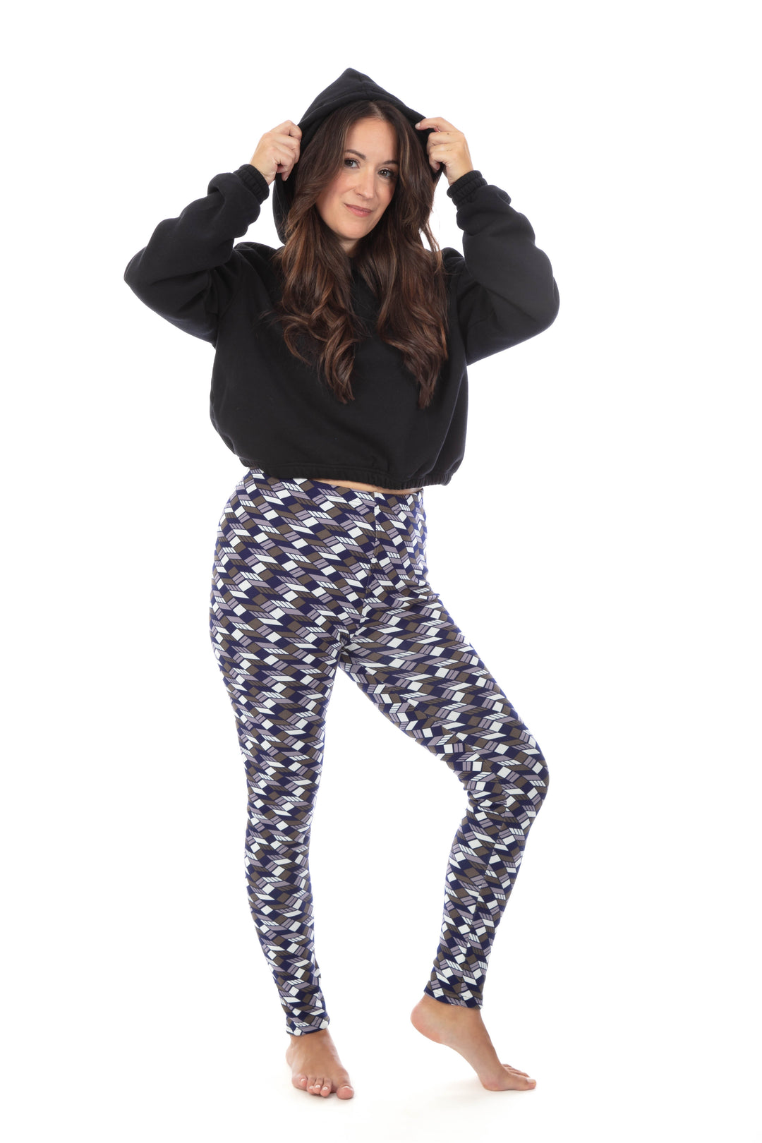 Colorful Geom - Cozy Lined Leggings