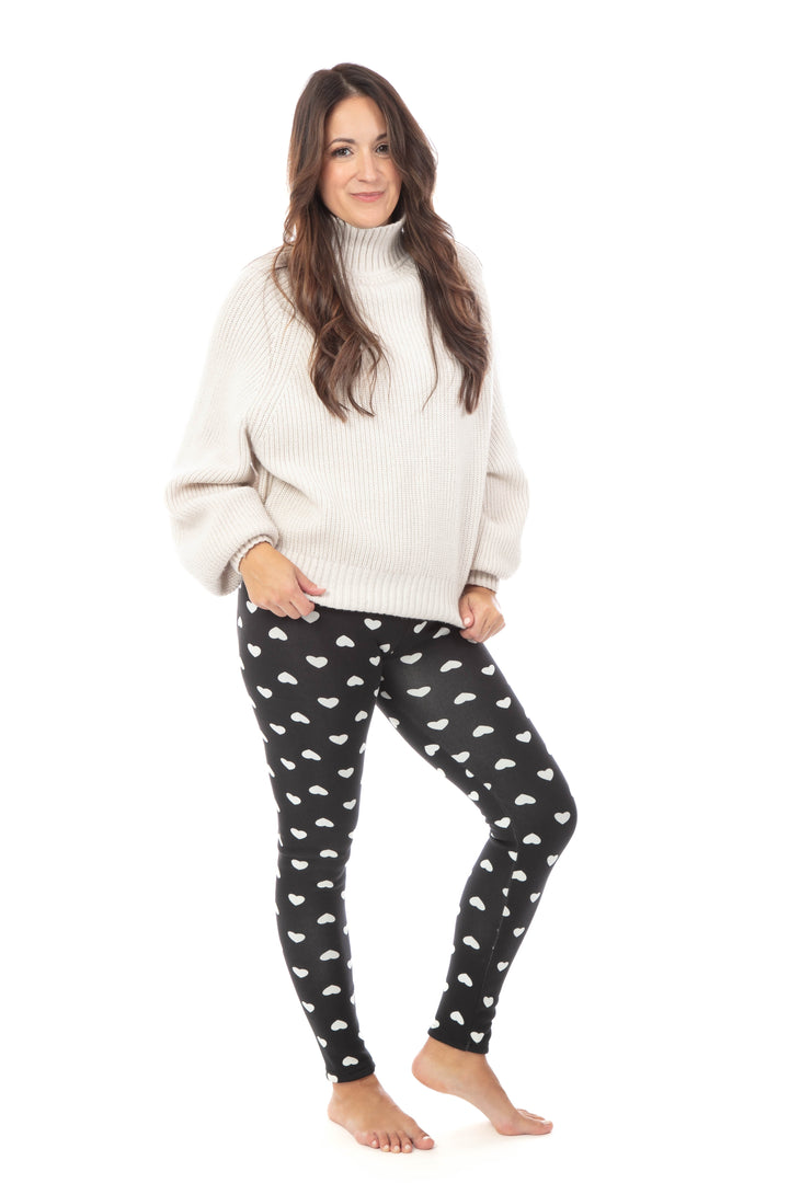 White Love - Cozy Lined Leggings