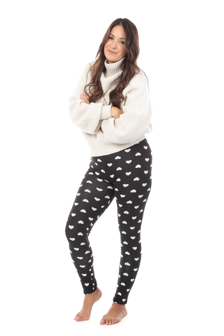 White Love - Cozy Lined Leggings