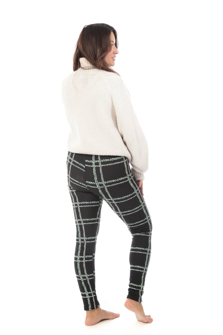 Dots in Black - Cozy Lined Leggings