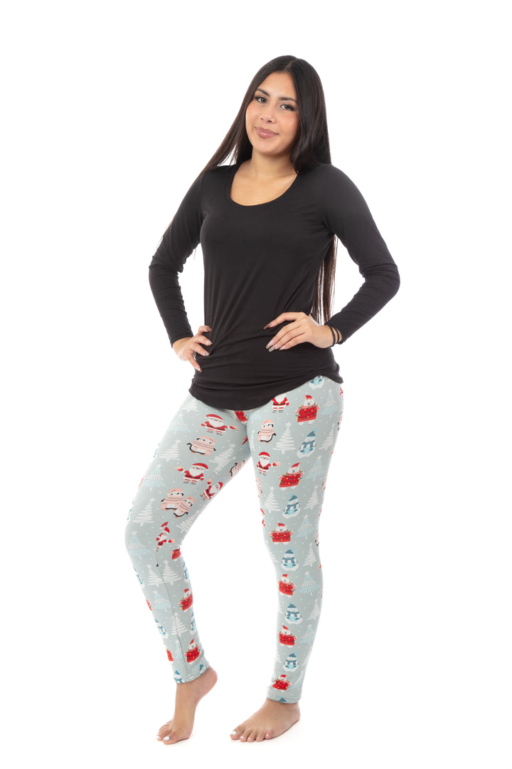 Happy Village - Cozy Lined Leggings