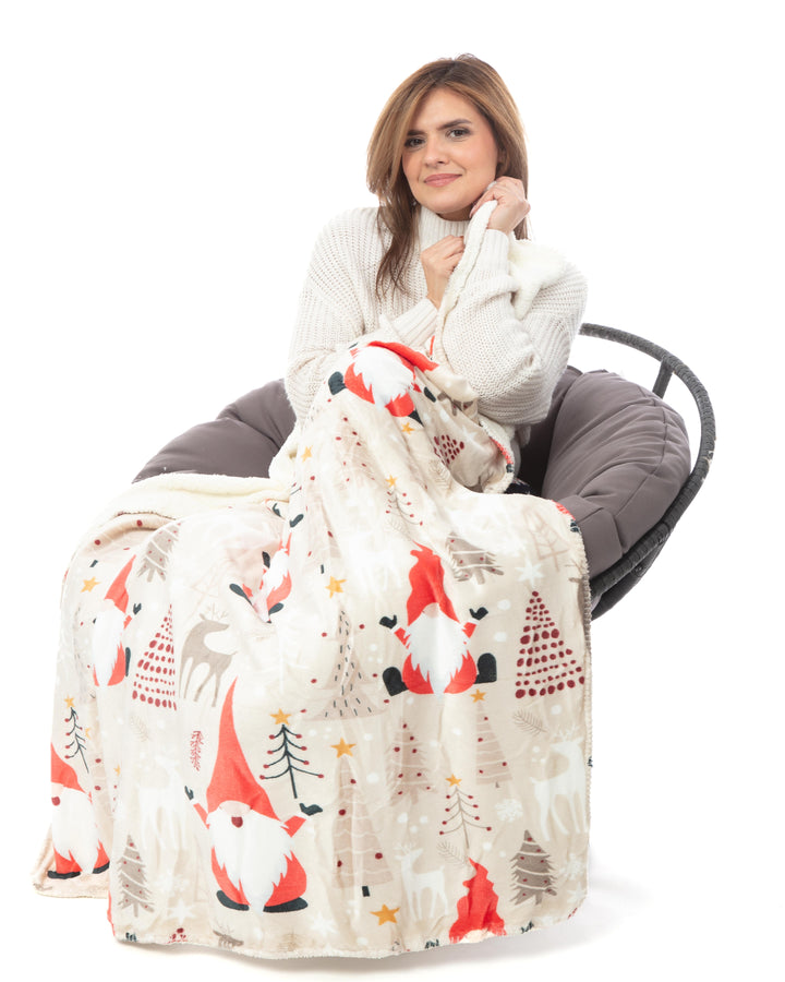 Lovely Christmas - Sherpa Blanket