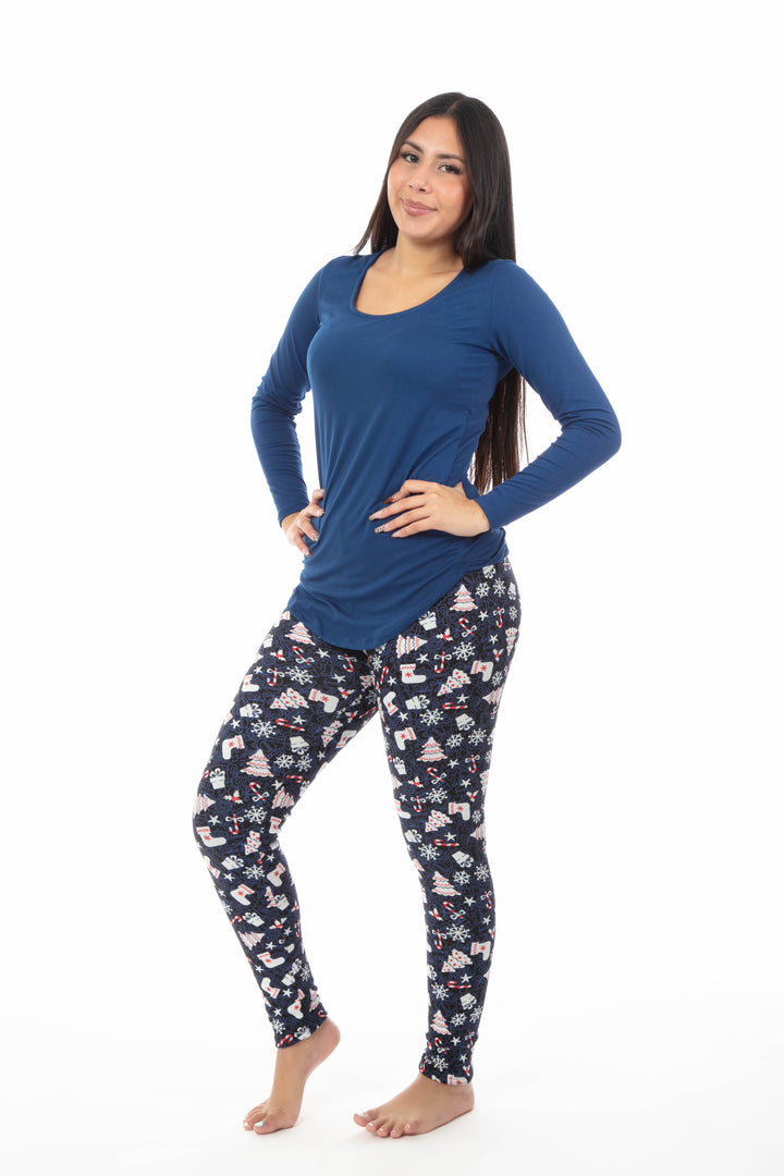 Navy Gift - Cozy Lined Leggings