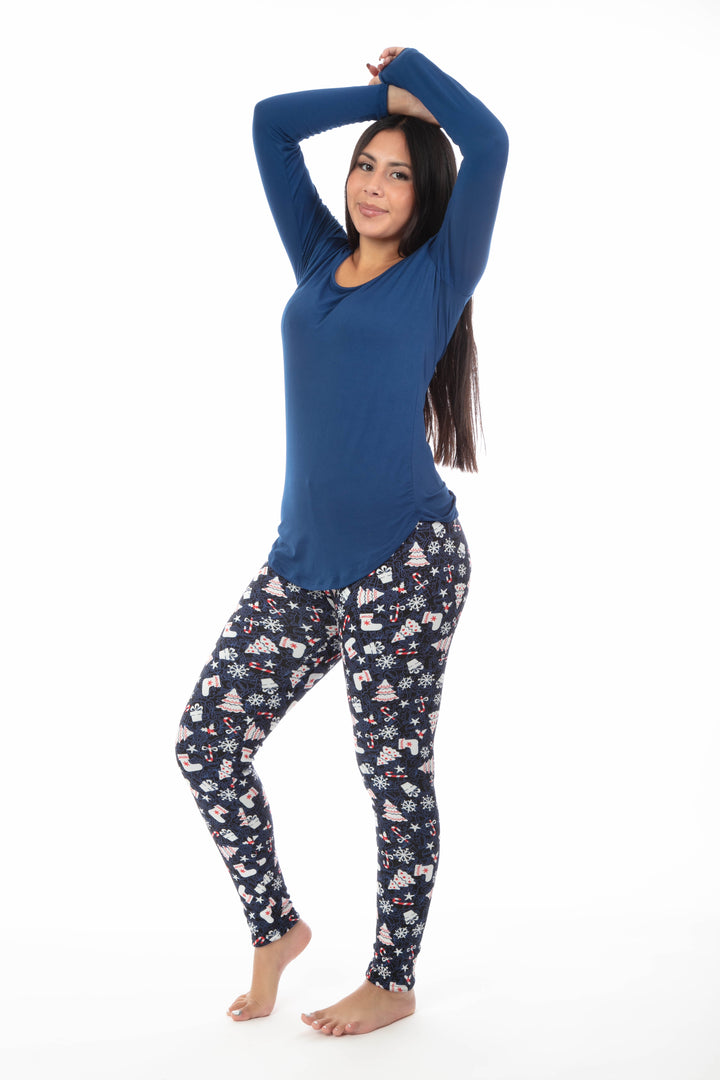 Navy Gift - Cozy Lined Leggings