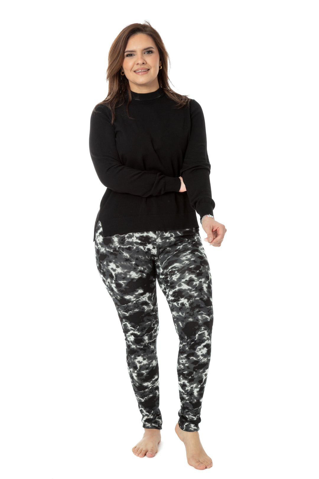 Black Dye - Cozy Lined Leggings