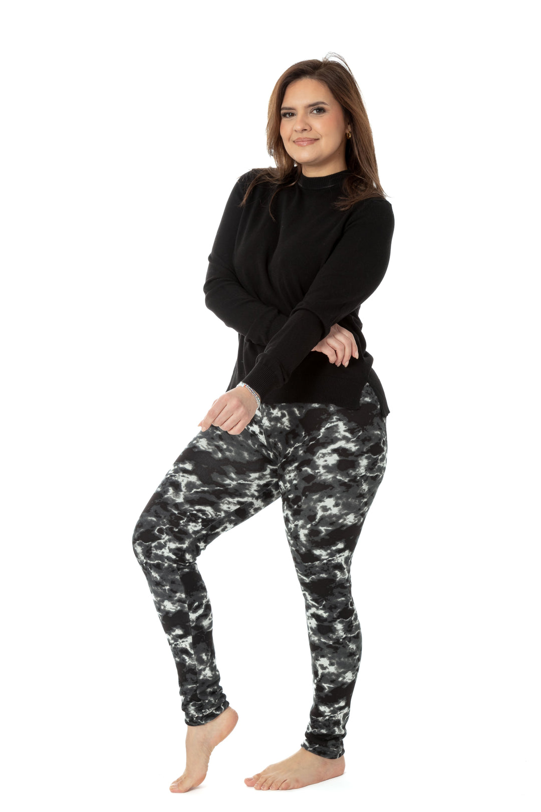 Black Dye - Cozy Lined Leggings