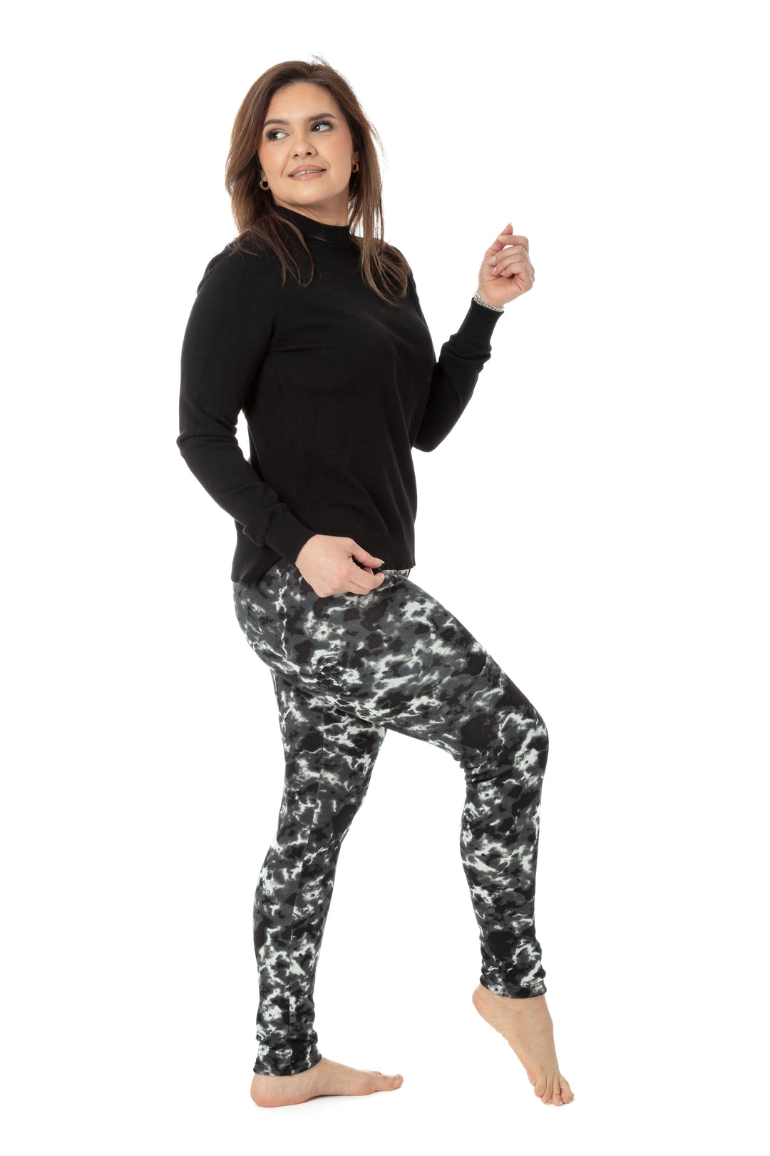 Black Dye - Cozy Lined Leggings